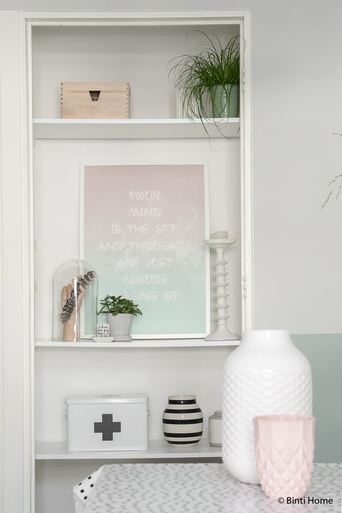 Black white and pastels styling livingroom ©BintiHome-10
