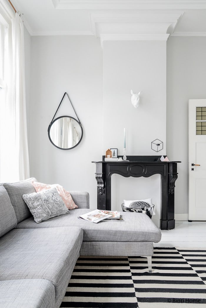 Stun vat Mededogen Woonkamer inspiratie met zwart wit en pastel - Binti Home |  Interieurontwerpstudio & inspiratie blog