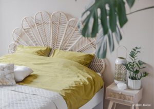 Slaapkamer inrichten met warme naturel tinten ©BintiHome