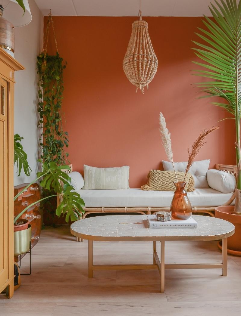 Trendkleur terra roze interieur styling inrichten ©Binti Home
