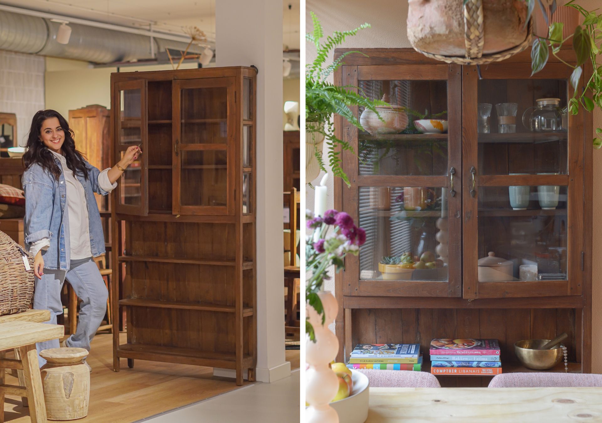 Een vintage kast uit India in een Scandinavisch interieur: zo combineer je oud en modern